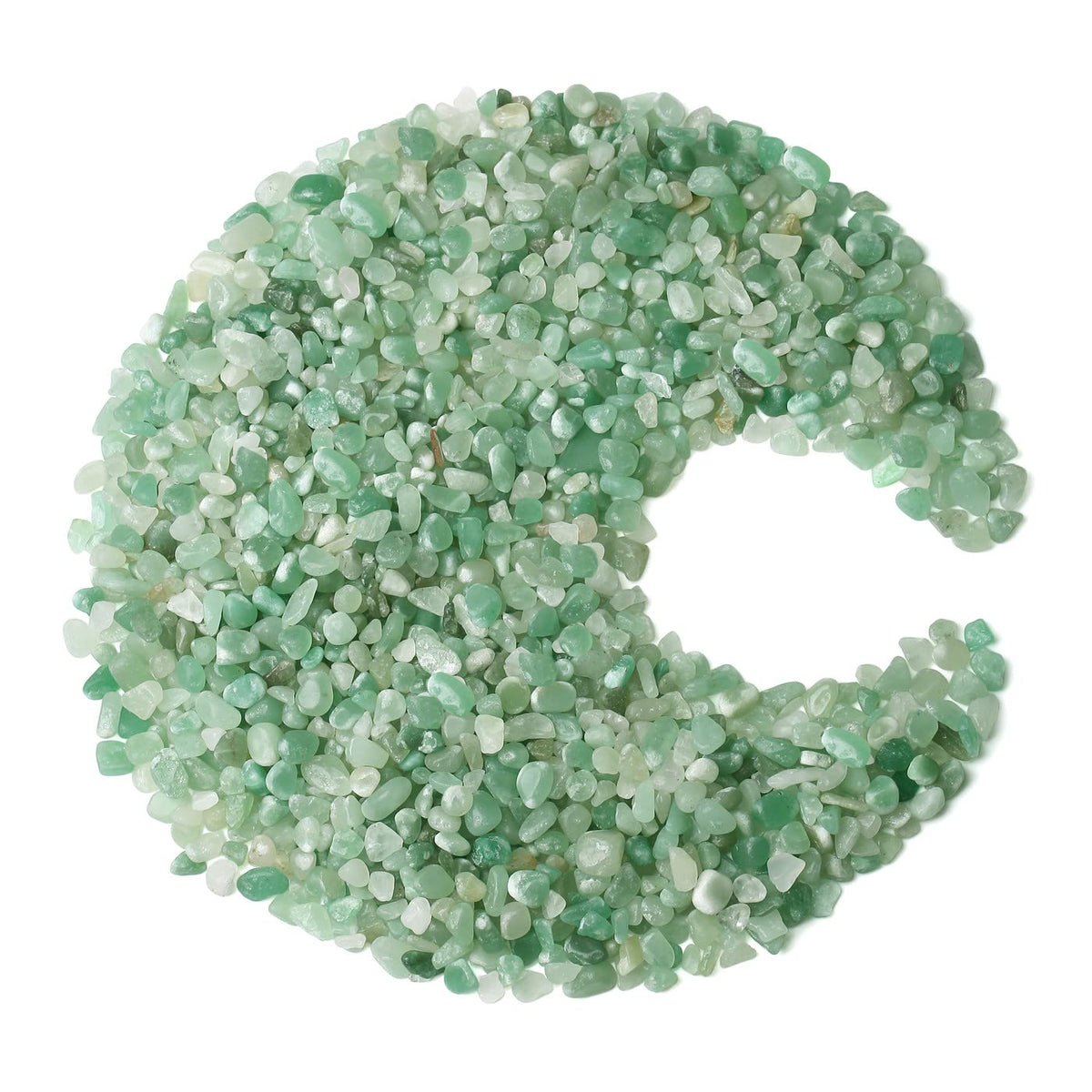 ZHIYUXI Green Aventurine Crystal Chips Bulk Fish Tank Gravel Vase Filler Stones Bulk Crushed Crystals Gemstone Polished Natural Quartz Stone Healing Crystals Glass Stones Fish Rocks