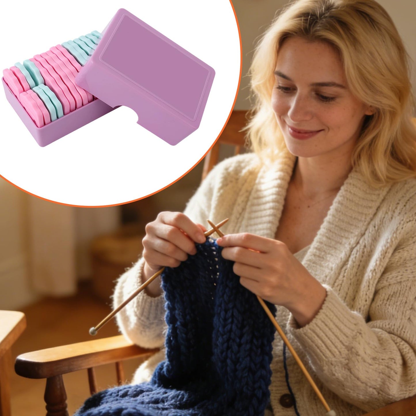 20pcs Knit Blocking Pin, Large & Small Knitting Blocking Combs for Crochet Needlepoint Blockers Board Mats for Sewing Picks Kit Lace Needlework Supplies Projects Tools Accessories (Pink, Light Blue)