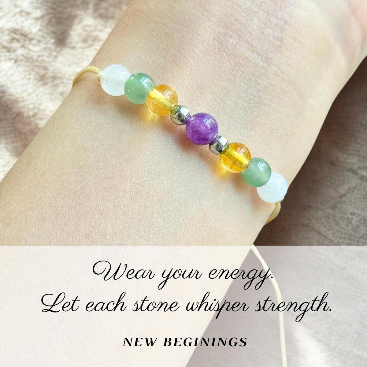 TLOEP New Chapter Crystal Bracelet – New Beginning Gift for Graduation, New Job, Career Change, or Farewell, Inspirational Jewelry for Women & Men (New Beginning)