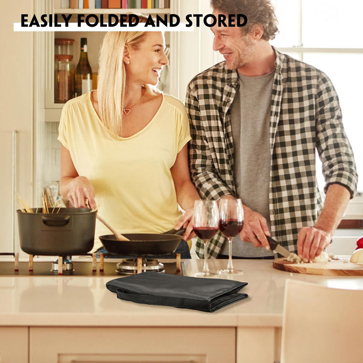 Heat-Resistant Nylon Waterproof Dust Cover for TOA-60 Convection Toaster Oven Airfryer, for Instant Pot Duo Crisp 11-in-1 Air Fryer, Electric Pressure Cooker 6 Quar (16.53X16.53X14.96 IN)