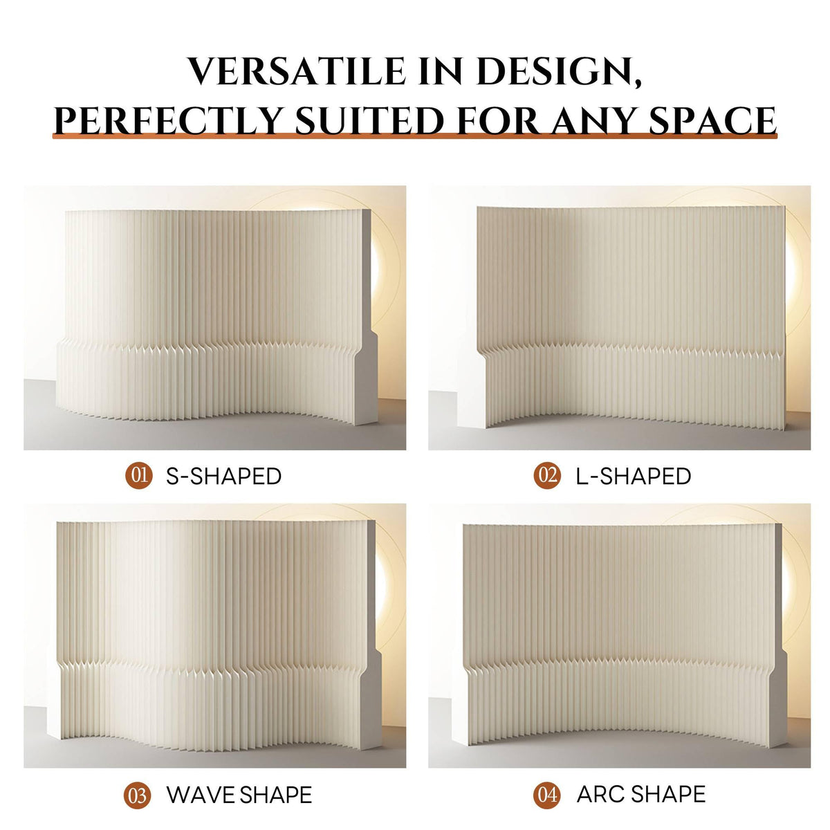 Foldable Room Divider Panel, Honeycomb Structure, Lightweight, Freestanding Privacy Screen for Office, Home, Studio, Temporary Wall Divider for Space Separation (118x10x71in)