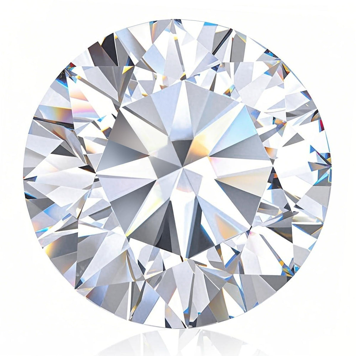 Pmfxinyao 0.2-10 Carats Moissanite Loose Gemstone, Round Cut, D Color VVS1 Clarity, with GRA Certificate. (1 Carats)