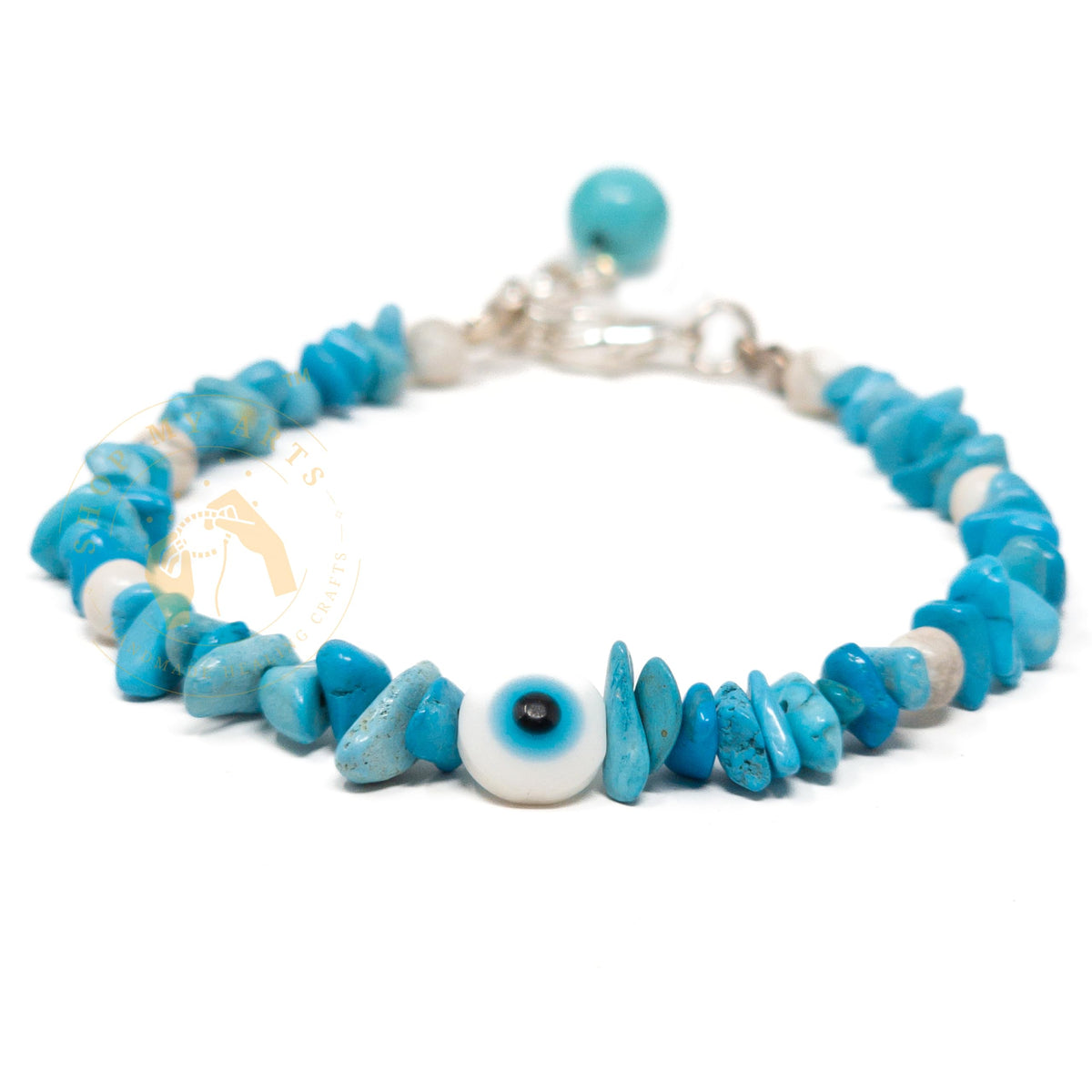 Shop My Arts Turquoise Bracelet for Women - Birthday Gifts for Women Mom with Authentic Crystals and Healing Stones