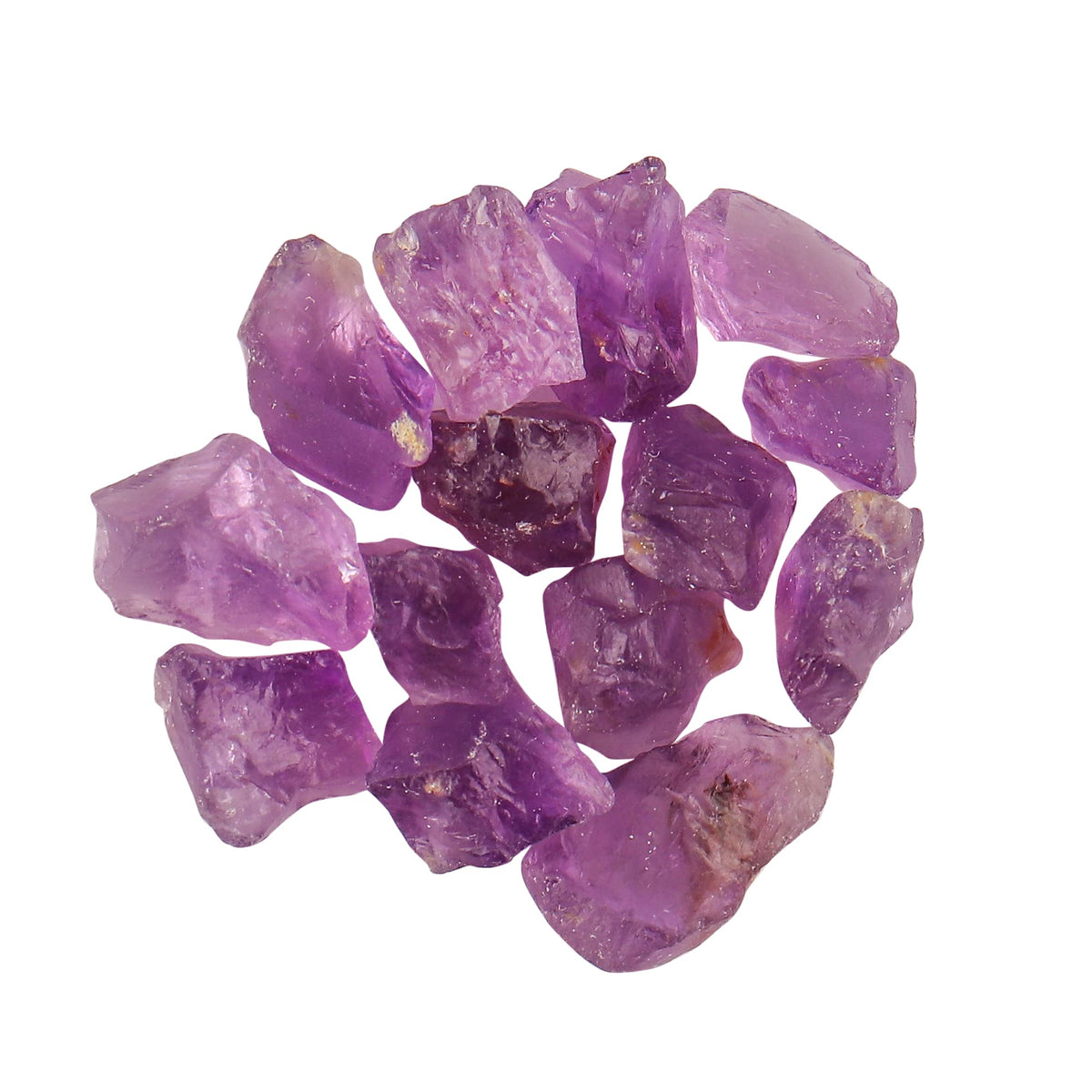 Natural Raw Amethyst Crystals Bulk - 100 Carat Rough Gemstones (10–20mm) for Reiki Healing, Chakra Balancing, Meditation, Wicca, Jewelry Making, Tumbling, and Home Decor – Natural Purple Stones