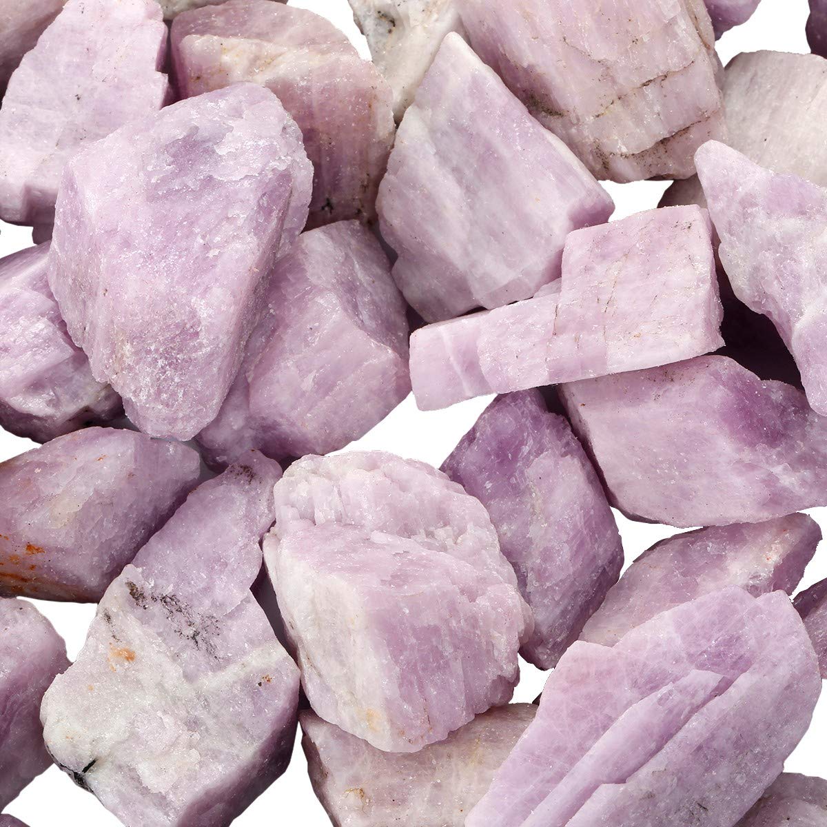 rockcloud 1 lb Natural Healing Crystal for Cabbing,Tumbling,Cutting,Lapidary,Polishing,Reiki Crytsal Healing,Kunzite