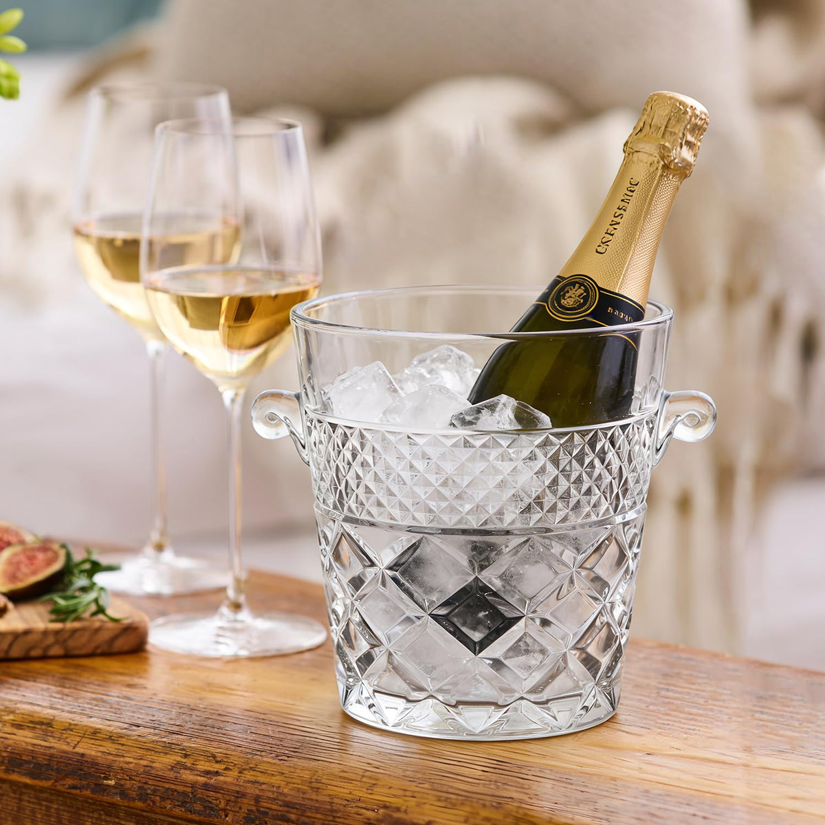 Whisquor Ice Buckets for Parties, 2-Liter Capacity, Durable Wine and Champagne Bucket, Perfect for Wine, Champagne or Beer Bottles, Perfect Ice Buckets for Parties, BBQs, Weddings, Picnics