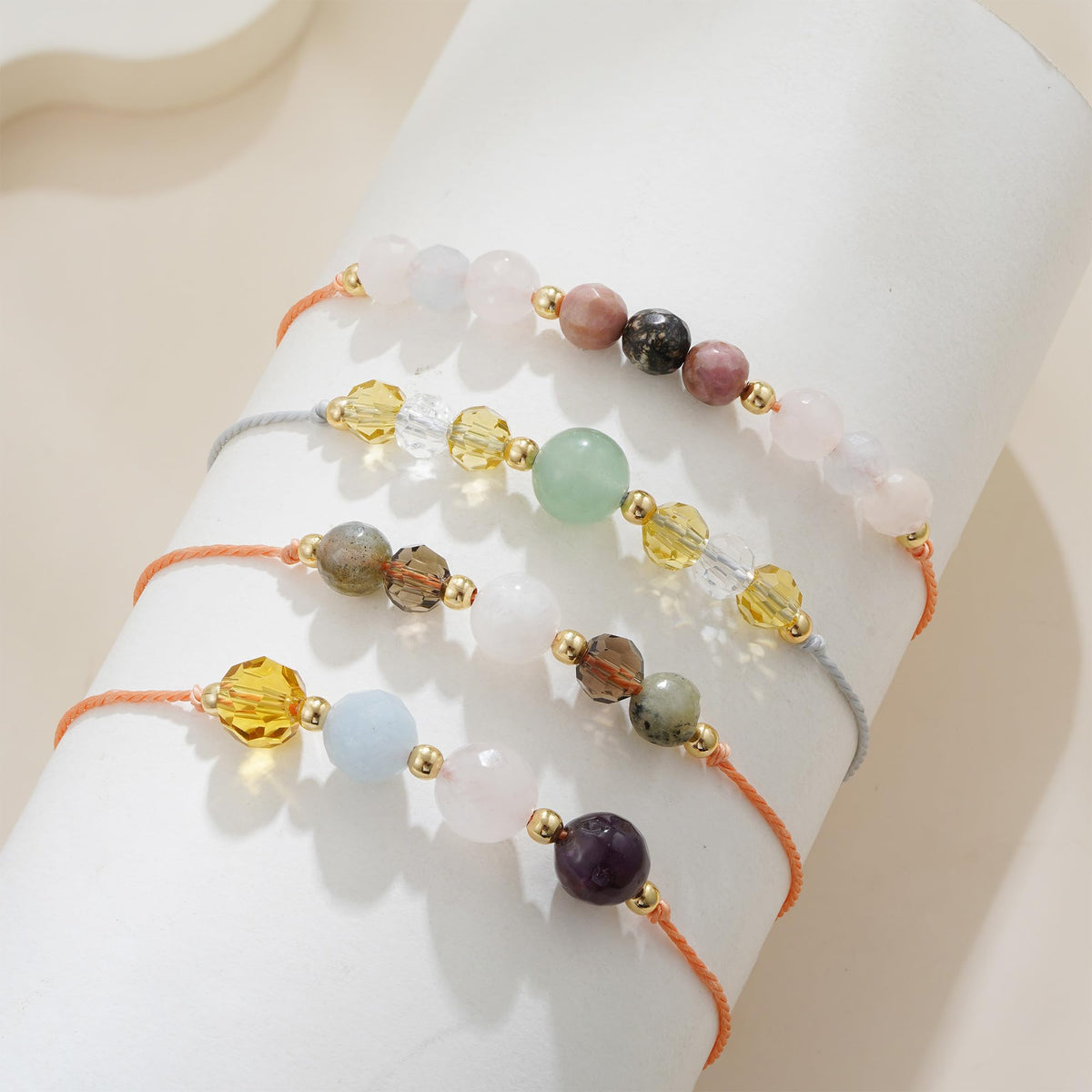 Fezodo Self Love Bracelet Gifts for Women Men, Inspirational Crystal Healing Stones Bracelets Healing Spiritual Crystal Gemstone Gift for Friends Women Men