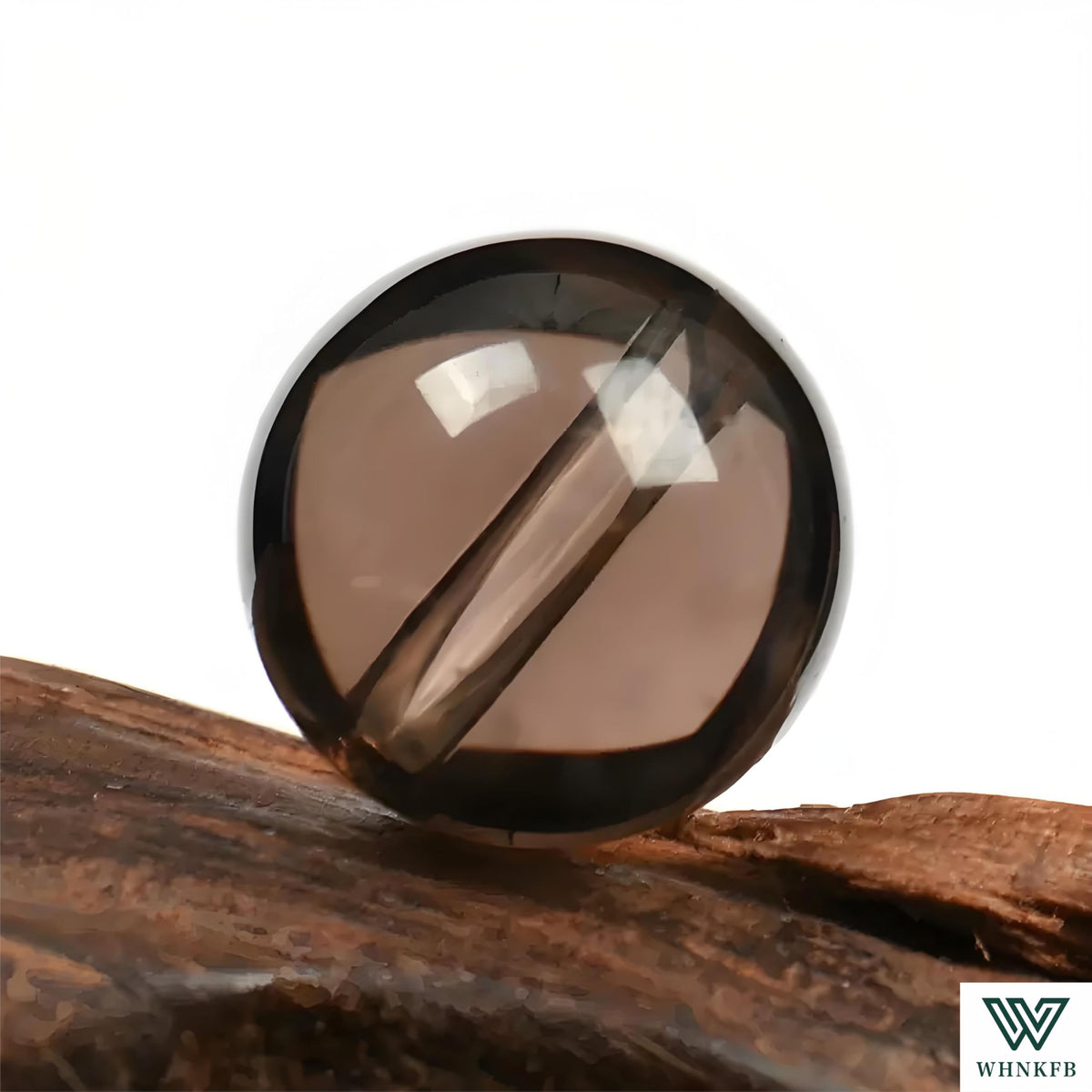 WHNKFB 6mm 100PCS Natural Smoky Quartz Round Beads, High Clarity Loose Brown Crystal Beads for Jewelry Making Craft - 6mm 8mm 10mm Options with Free Elastic Cord