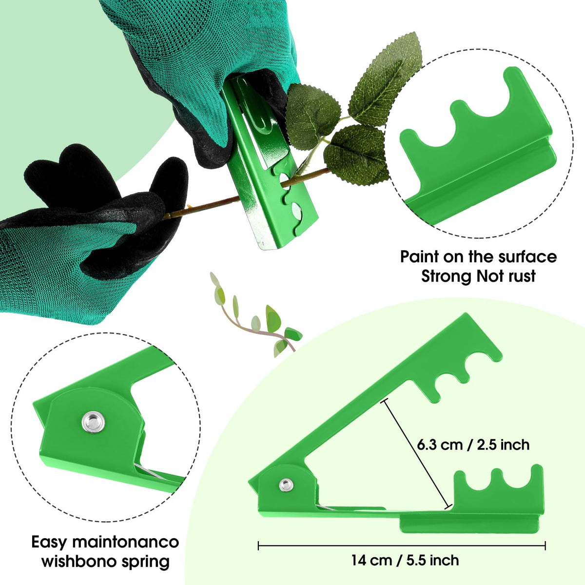 WILLBOND Gardening Gift Set for Women, Mother's Day Floral Arrangement Kit with Pruning Shears, Thorn Remover, Gloves and Floral Tape, Garden Tool Gift Kit for Mom, Wife, Garden Lovers(Green)