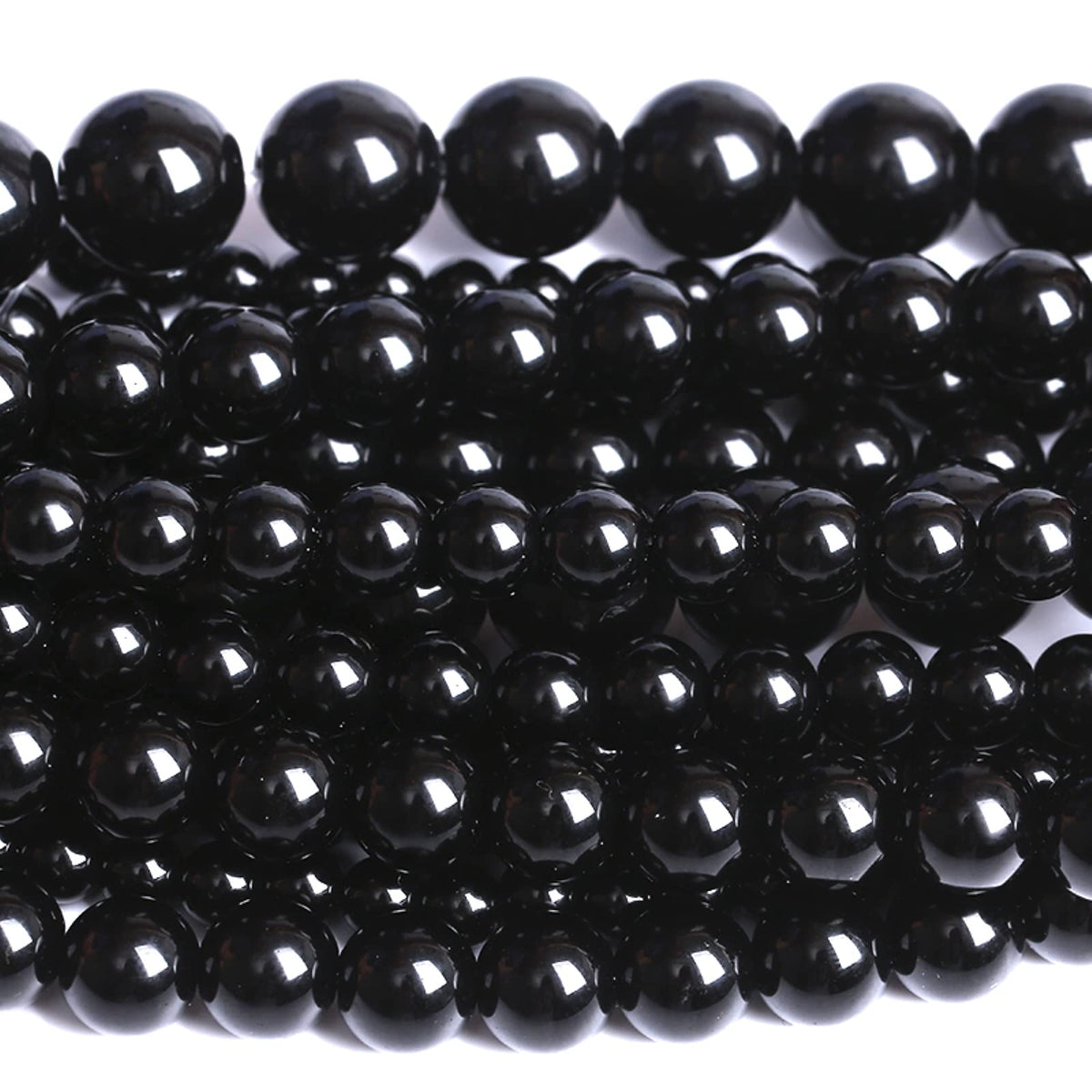 32PCS 12MM Natural Black Agate Stone Beads Round Loose Beads for welry Making DIY Bracelet Necklace Accessory 15 Inches