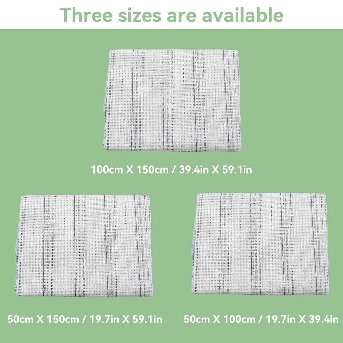 Latch Hook Canvas, Mesh Canvas Sheets Blank Rug Hooking Mesh Sheet Blank Hooking Meshh for Crafts Supplies Making (50 * 150cm)