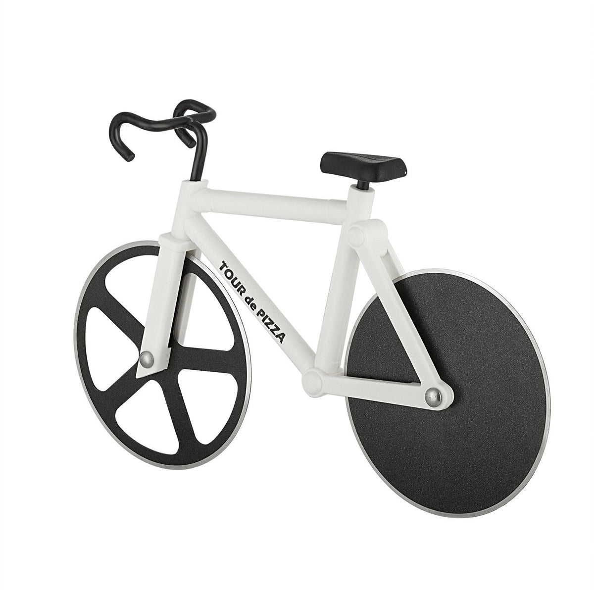 Bicycle Pizza Cutter - TOUR de PIZZA Cutter with Display Stand - White Elephant Gifts, Kitchen Gagdets, Funny Gift Ideas