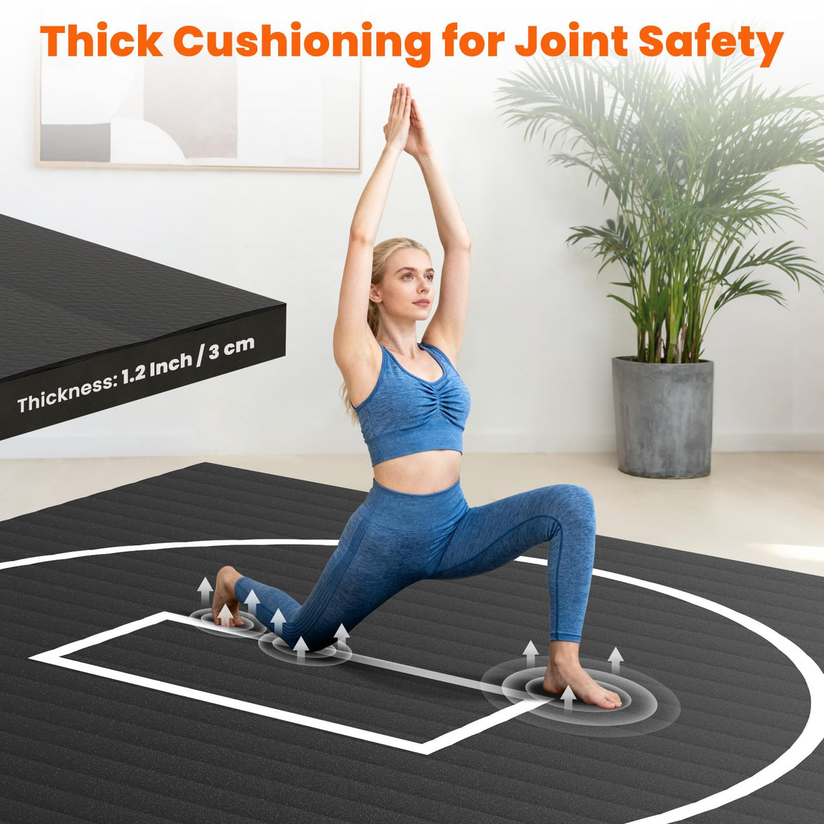 KAOSHAN Wrestling Mat - Foam or Inflatable Wrestling Mats for Home, Jiu Jitsu Mats Kids, Thick Training Exercise Mats for BJJ, Grappling, Judo, Martial Arts, Boxing, Yoga, MMA