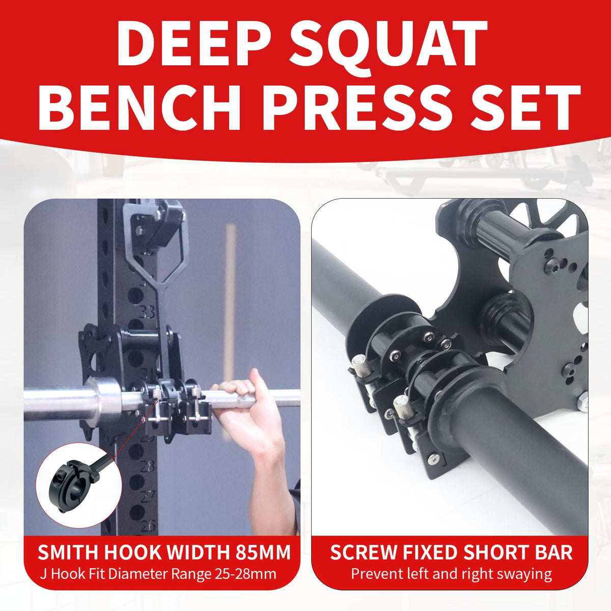 AHTAPFON Upgrade Smith Machine Attachments for Cable Machine Attachment,Cable Pulley Attachment for Power Rack Attachments,Squat Rack Attachments for Cable Crossover Deep Squat LAT Pull Down