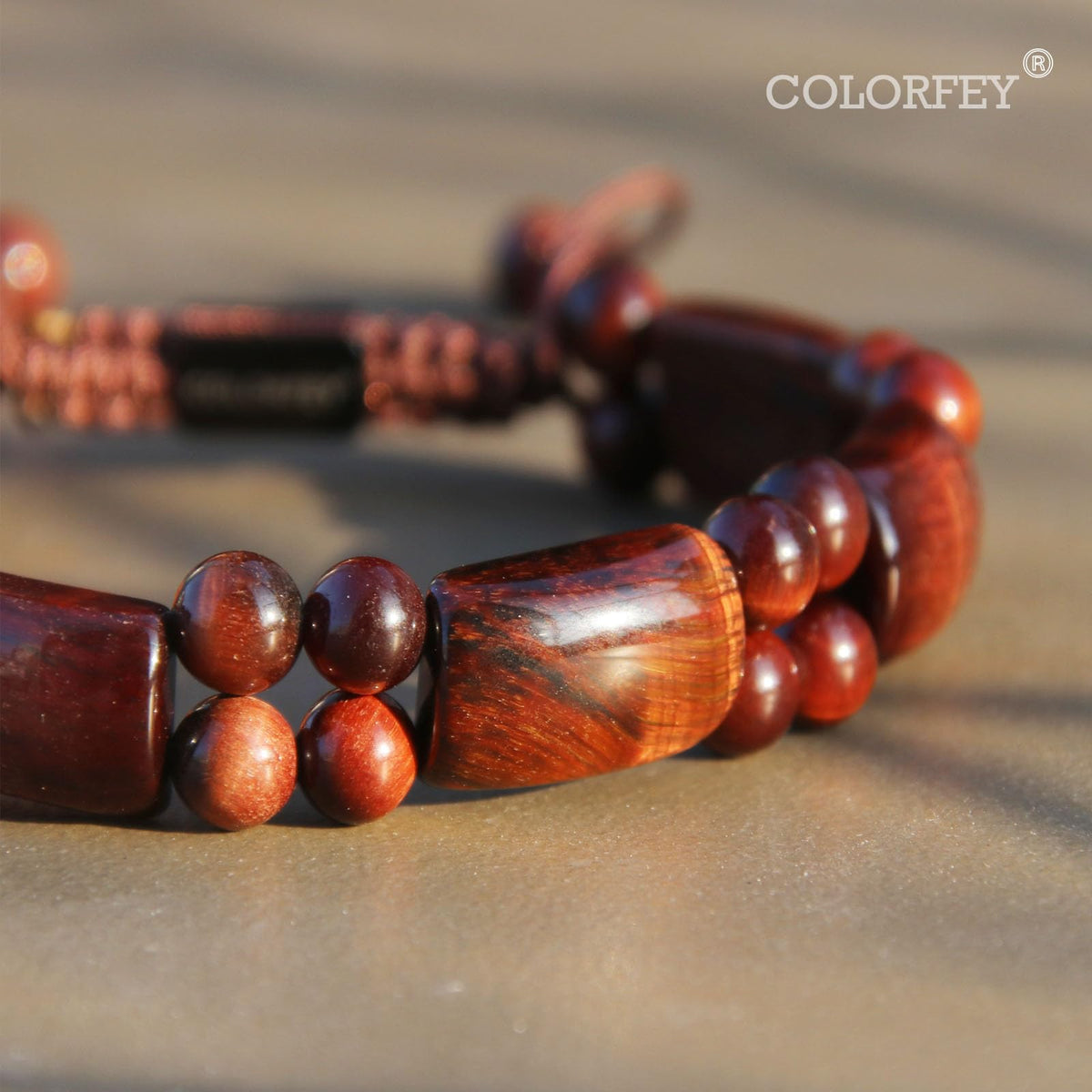 COLORFEY Mens Bracelet Beaded Tiger Eye Bracelets Real Red Tiger Eye Stone Bracelet Unique Gifts for Men Protection Crystal Bracelet, Premium Handmade Beads Bracelets Masculine Jewelry for Him