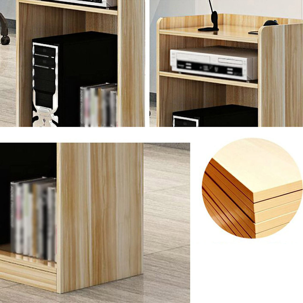 FAiruo Stand Up Lectern Podium,Standing Desk Host Stage Speaking Reading Table for Classroom with Wire Hole, Apply to Conference Auditorium/Teak/63x40x110cm