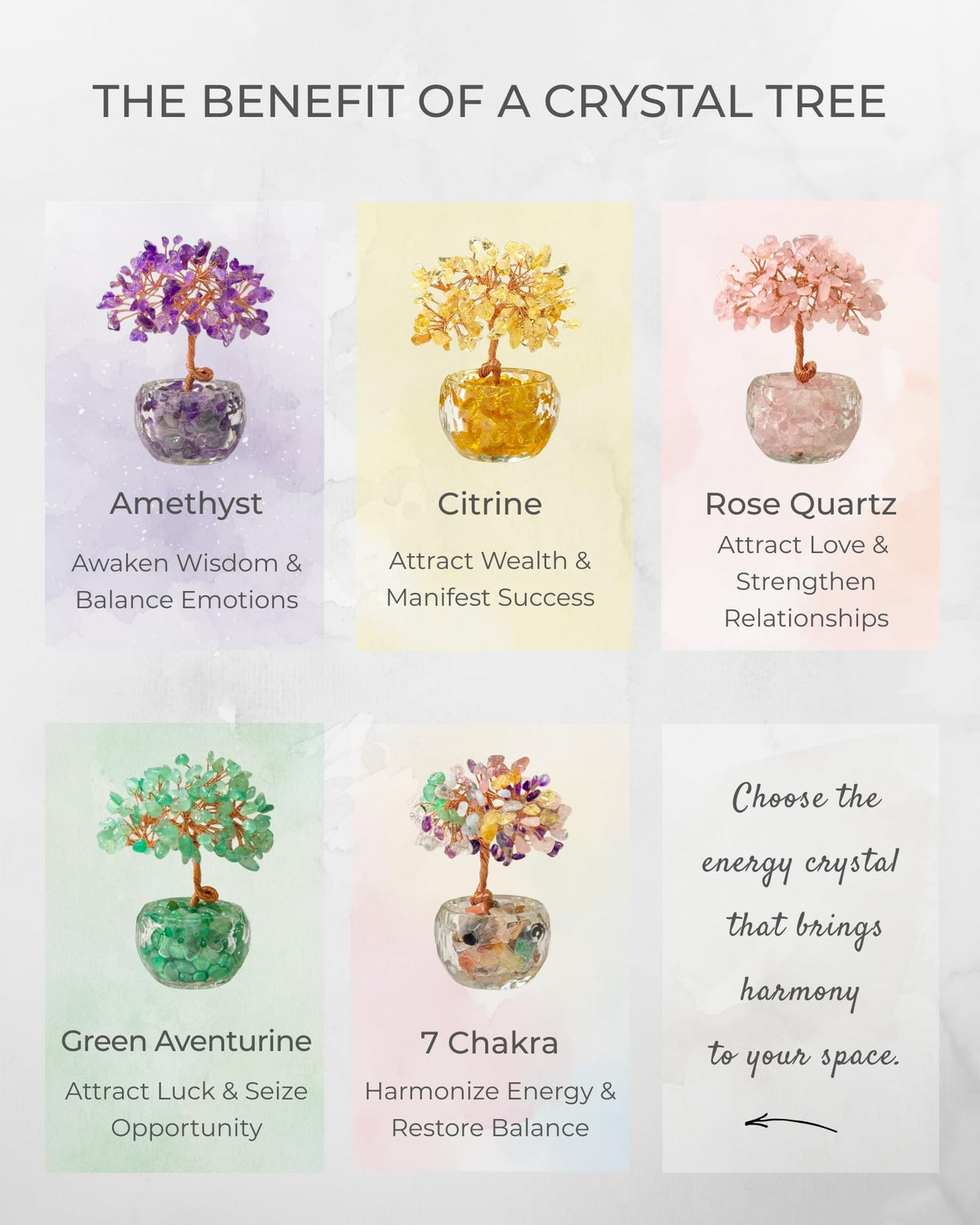 VELNORIX Green Aventurine Crystal Tree of Life - Natural Gemstone Feng Shui Bonsai - Healing Crystals Decor for Office, Attract Luck & Opportunity - Spiritual Gifts for Men & Women (Green)