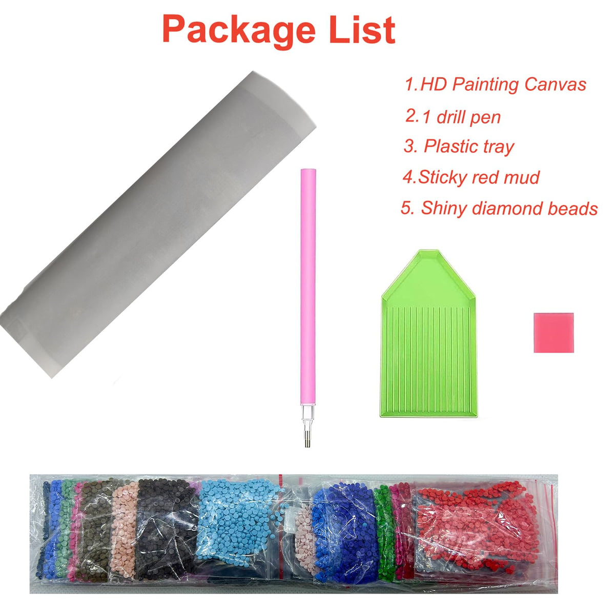 Lvmuu White Tiger Diamond Art Kits for Adults, Full Round Drill Animal Diamonds Painting Sets for New Beginner Paint with Shiny Beads Art Crafts Home Decoration 30x50cm