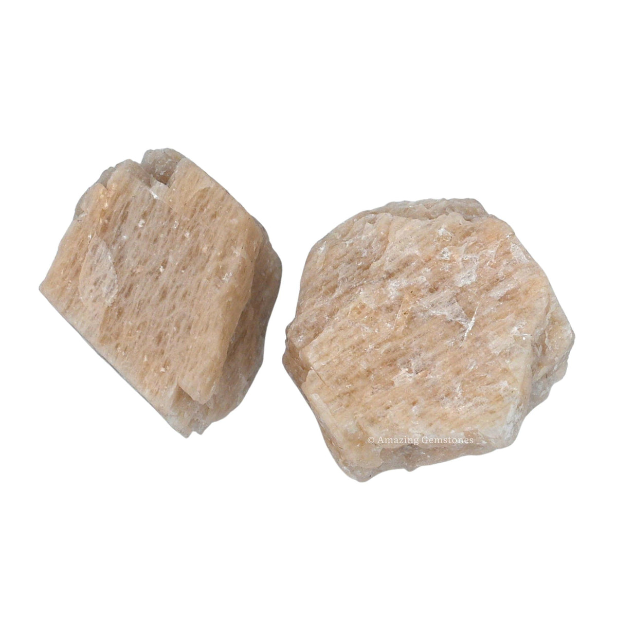 Amazing Gemstone Cream Moonstone Raw Crystals and Healing Stones, Natural Rocks for Tumbling and DIY Raw Stones and Crystals (1 lb)
