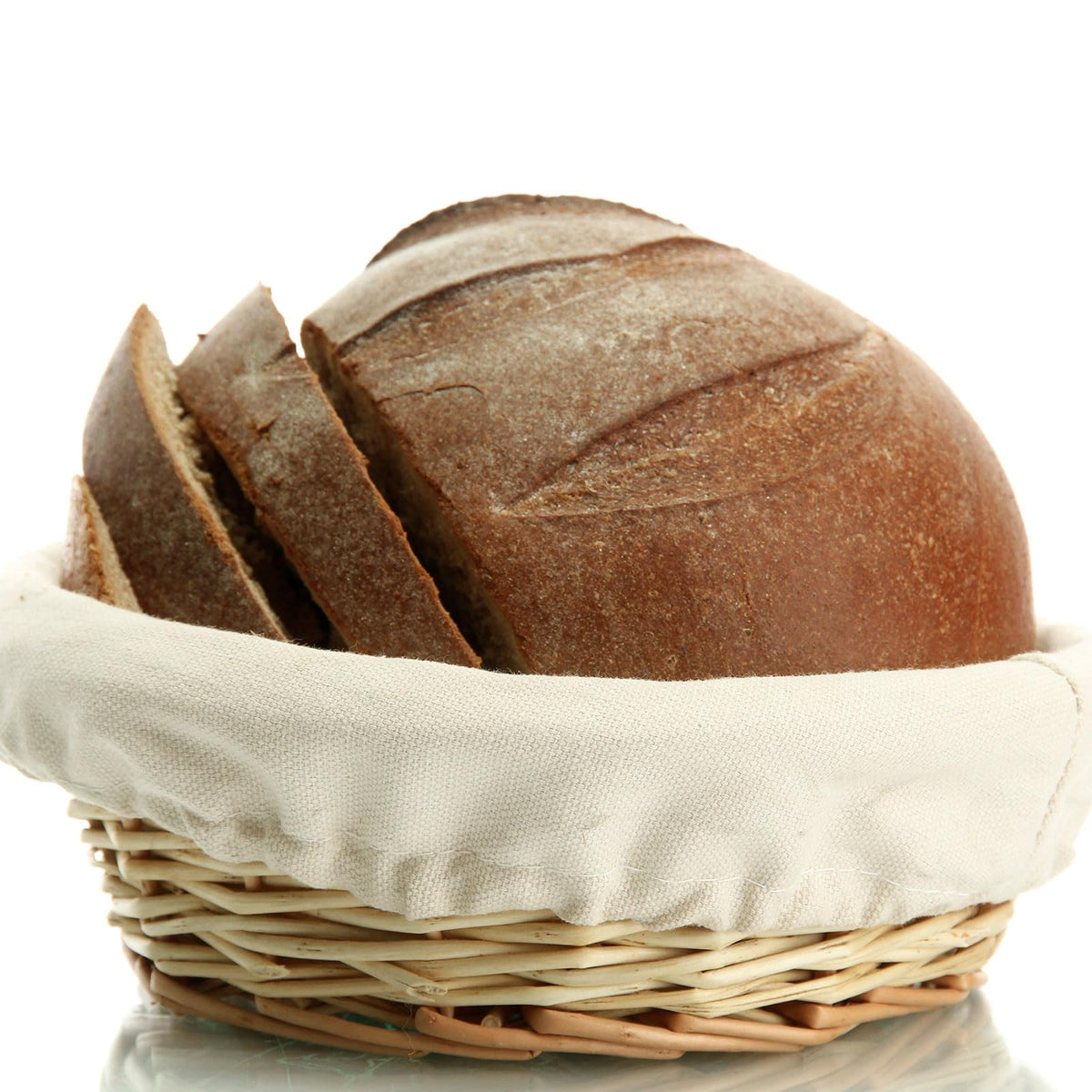Boao 6 Pieces Bread Banneton Proofing Basket Liner Cloth Cover Natural Rattan Baking Dough Banneton Proofing Sourdough Basket Cloth Liner Bread Baking Supplies (Round,10 Inch)