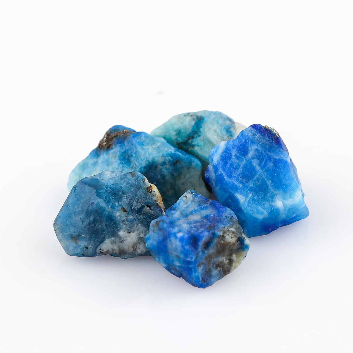 CRYSTALINES (5pcs Authentic Raw Afghanite Gemstone, Whoelsale Rough Stones, DIY Loose Supplies, Wicca & Reiki Healing Crystals, Jewelry Making, Gem Collection (Size-15 to 20mm)