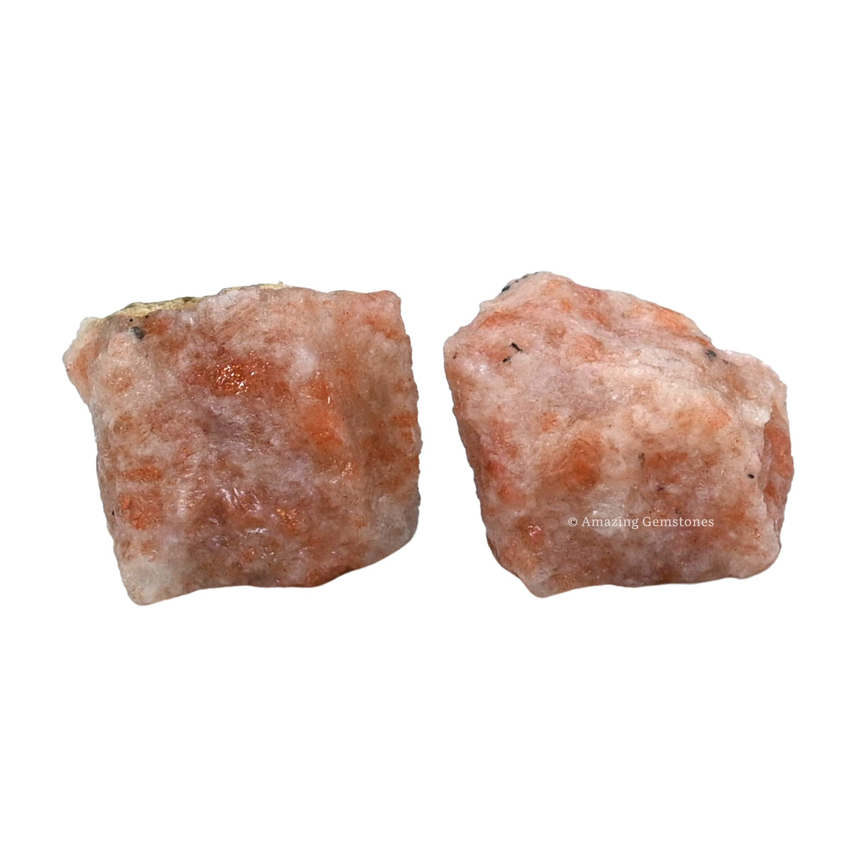 Amazing Gemstone Sunstone Raw Crystals and Healing Stones, Natural Rocks for Tumbling and DIY Raw Stones and Crystals (1 lb)