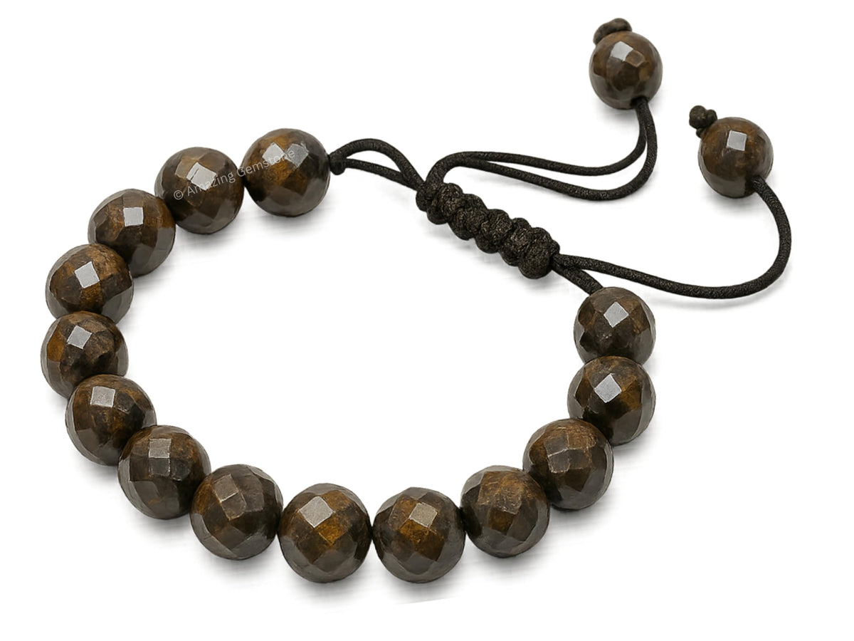 Amazing Gemstone Bronzite Bracelet for Women - Chakra Mens Bracelet Protection Crystals and Healing Stones - Blessing Bracelet Spiritual Meditation Gift Christmas Stocking