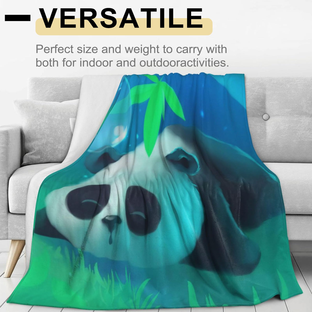VODRM Ghost Blanket Haunted Forest Throw Blankets,Birthday Gifts for Kids Adult,Lightweight Soft Fleece with Glowing Dark Mushroom,Sofa Couch Bed Room Horror Halloween Decor 50x60in