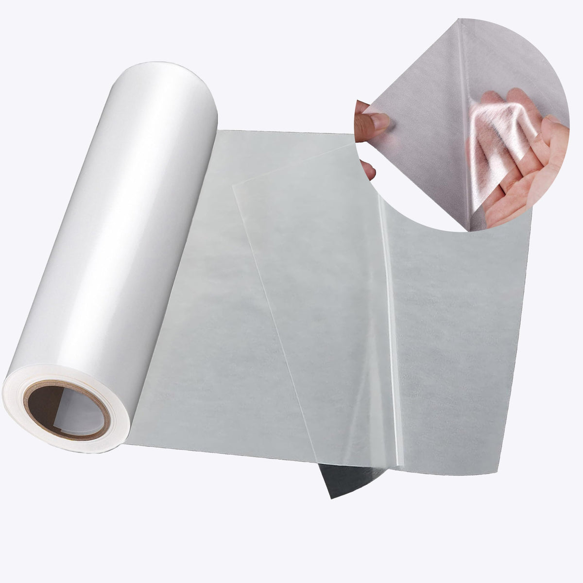 Double Sided Iron On Adhesive Film（12in x 11Yd），Heavy Weight Double-Sided Press-on Patch Heat Melt Fabric Glue Sheet Permanent Fusible Adhesive Sheets,for Crafts, Bags, Home Decoration.