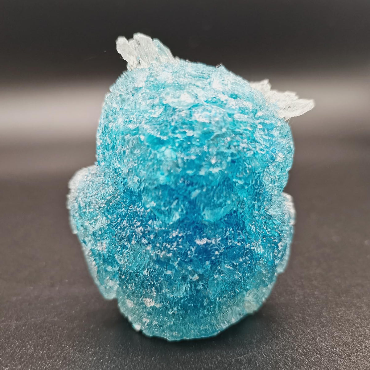 Reyife Hand-Carved Natural Crystal Owl Statue Reiki Healing Gemstone Animal Figurines Home Office Car Decoration The Best Gifts 2.4 inches(Aquamarine)