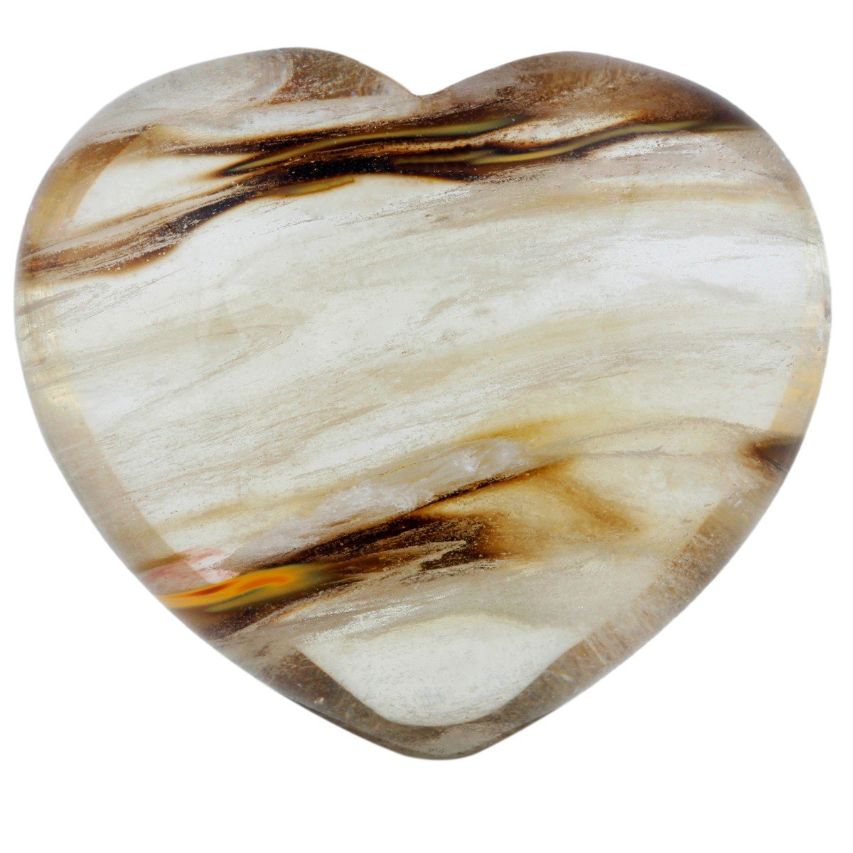 rockcloud Healing Crystal 1.6 inches Volcano Cherry Quartz Heart Love Carved Palm Worry Stone Chakra Reiki Balancing