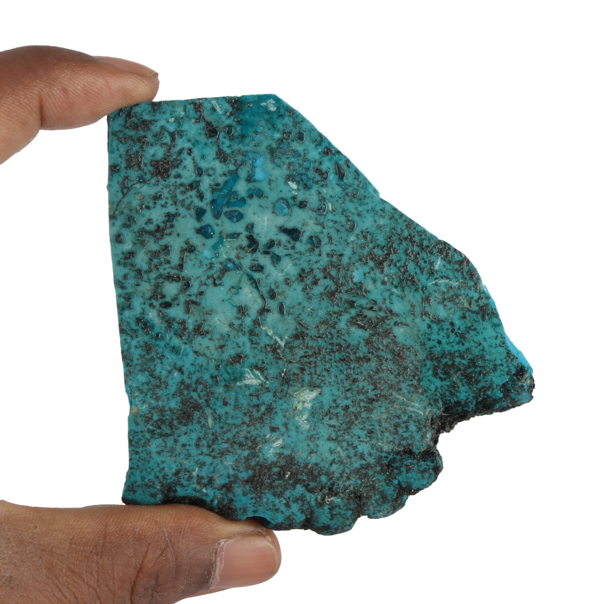 REAL-GEMS Gemstones For Jewelry Making 278.00 Carat Natural Blue Turquoise Slab Crystals and Stones Jewelry Making For Women And Men
