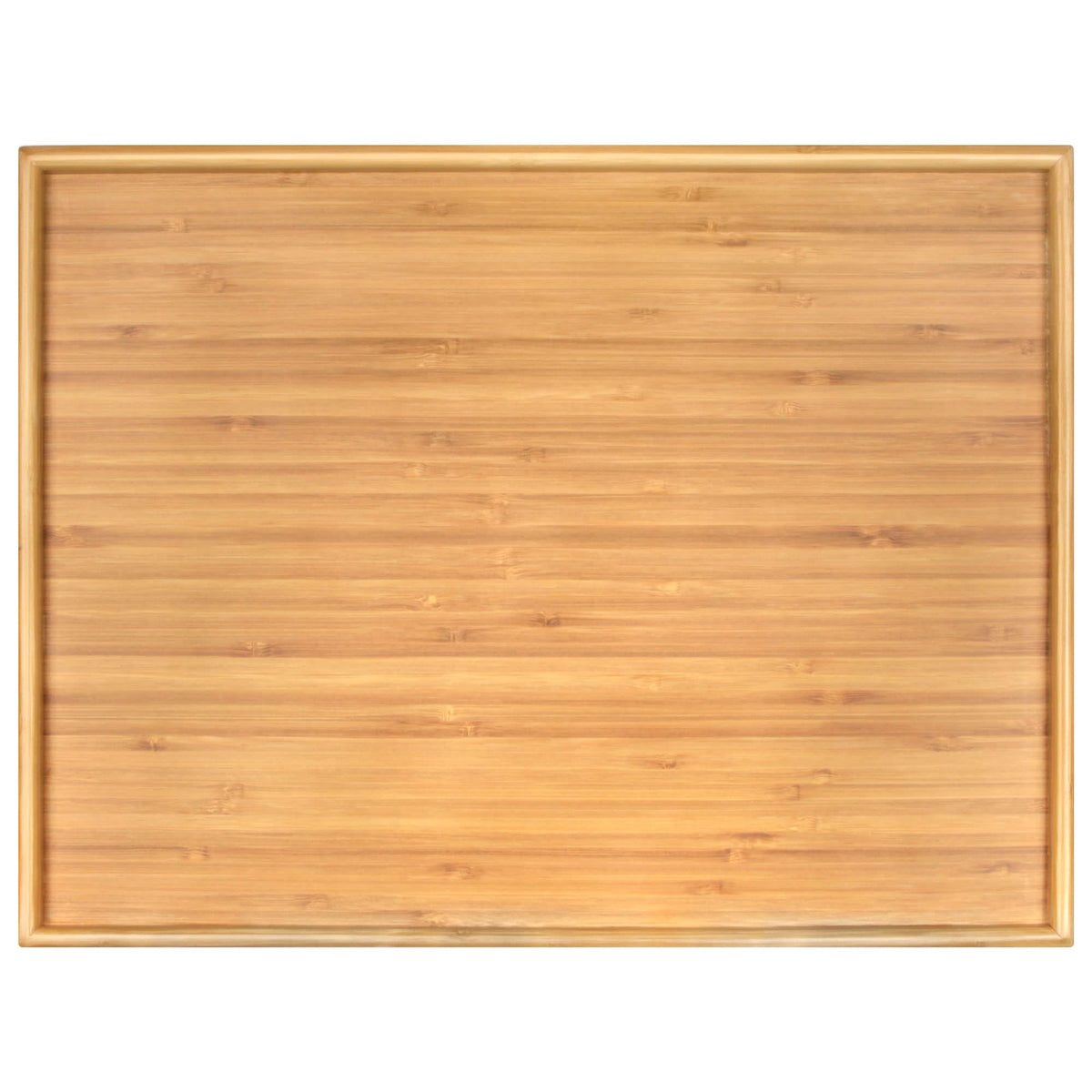 BambooMN Organic Bamboo Serving Tray, Vanity, Appetizers, Snacks, Desserts, Charcuterie Boards, 17"x13"x0.75" - 30 Trays