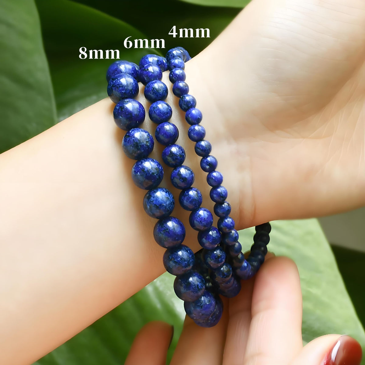 CHELYQST Lapis Lazuli Bracelet - Stone of Creativity and Confidence,Stretch Natural Stone Crystal Beads Jewelry Gifts for Women Men Unisex Adult,8mm