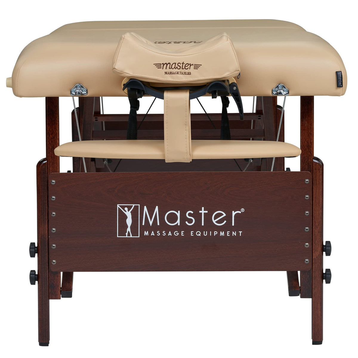 Master Massage 30" Del Ray Pro Portable Massage Table (30" Width x 84" Length) with Adjustable Table Height, 750lbs. Working Capacity- Massage Bed, Tattoo Table, Lash Table - Cream