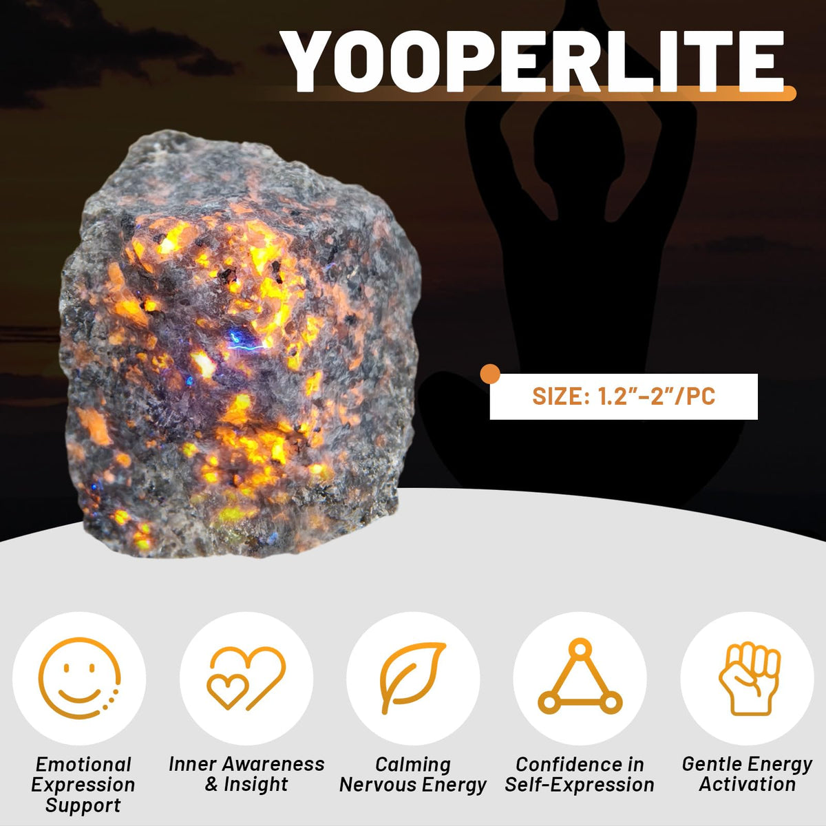 1.1lb Bulk Raw Yooperlite Rough Crystal-Natural Yooperlite Raw Stones Crystal for Tumbling, Cabbing, Fountain Rocks, Decoration, Polishing, Wire Wrapping, Wicca & Reiki Crystal Healing