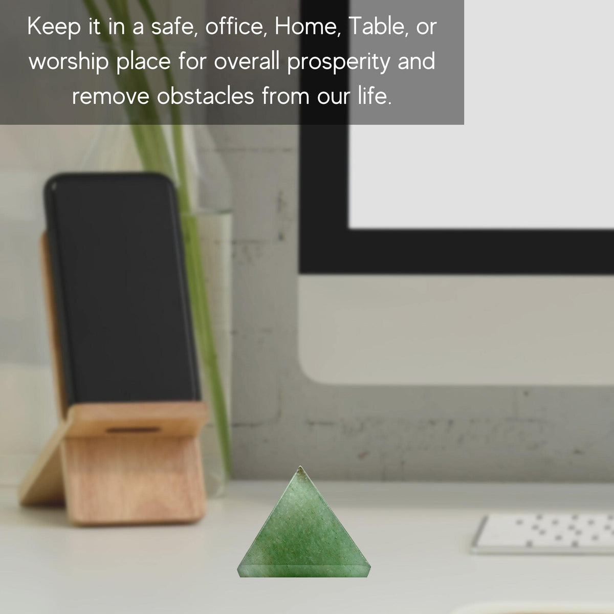 Amazing Gemstone Green Aventurine Pyramid Crystal Healing Stones - 1" Great Pyramid Figurine of Natural Stone Pyramid for Meditation, Reiki, Chakra Balancing and Crystal Pyramids Grid