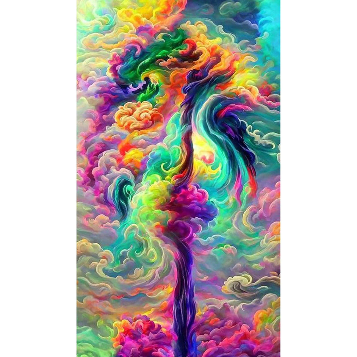 JATOK Abstract Large Diamond Painting Kits for Adults (27.6 x 15.7 inch), 5D Diamond Art Full Round Drill DIY Embroidery Pictures Arts Paint by Number Kits for Home Wall Decor