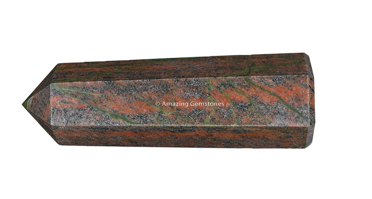 Amazing Gemstone Large Unakite Crystal Towers ~ Natural Healing Crystal Point Obelisk for Reiki Healing and Crystal Grid (5.5 to 6 INCH)