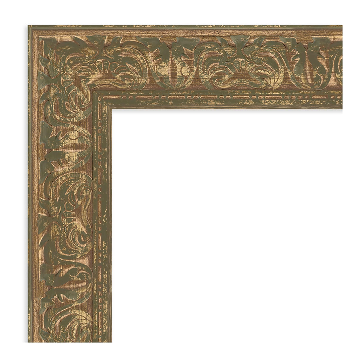 Amanti Art Bronze Wall Mirror 34x45 Luxe Bronze Gold Rectangle Bathroom Mirror for Wall Decor Living Room, X-Large Traditional Frame, Hangs Horizonally and Vertically, Bathroom Decor, Non-Beveled Edge