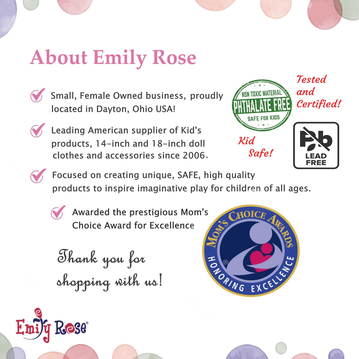Emily Rose 5-Pack White 18 Inch Doll T-Shirts - 80/20 Cotton/Poly | Doll Clothes Wardrobe Basics – Fits American Girl & Our Generation Dolls – for DIY Crafts, Tie Dye Sublimation & More