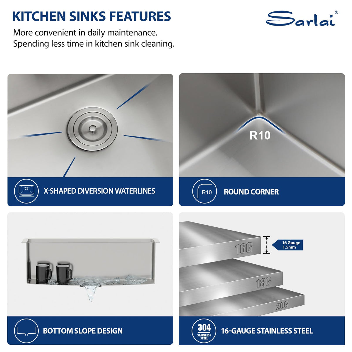 Sarlai 30 Farmhouse Kitchen Sink Stainless - 30 x 22 Inch Farmhouse Sink Ledge Workstation Sinks Apron Front Single Bowl 16 Gauge Stainless Steel Luxury Kitchen Farm Sinks