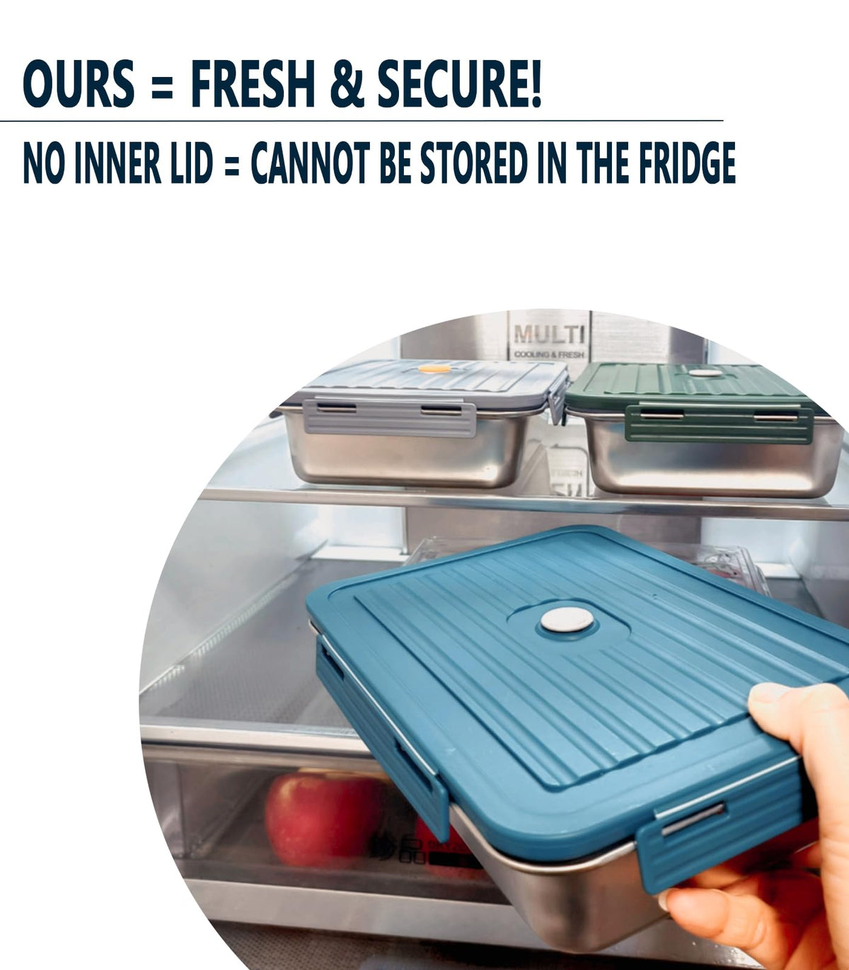 FanFanOK Electric Lunch Box Food Heater 80W Heated LunchBoxes for Adults Work/Car/Truck/Home, 1.8L Portable Food Warmer Heating Lunchbox with Insulated Lunch Bag 12V 24V 110V