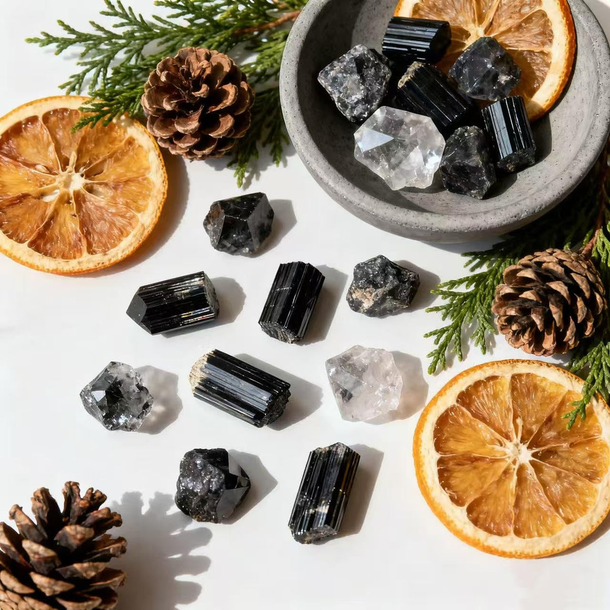 Sulanvi Bulk Raw Crystals - Beginner DIY Healing Crystal Set, 0.6-1.2” Natural Unpolished Gemstones for Terrarium, Meditation, Tarot, Grids, Aroma Stone, 0.45lb (Smoky Quartz-S)