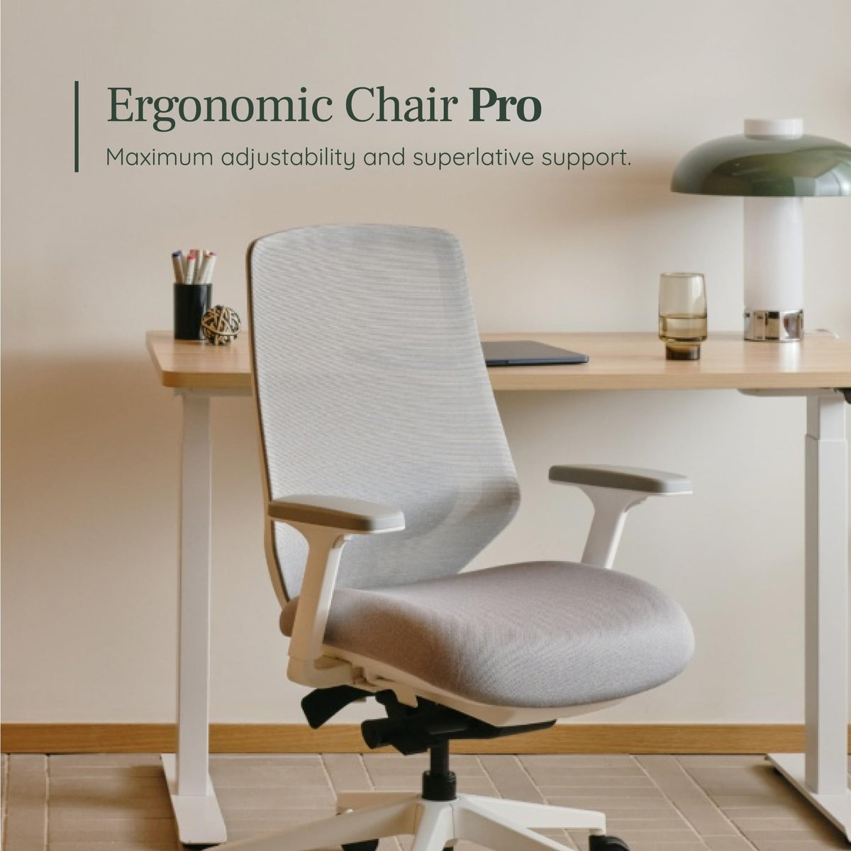 Branch Ergonomic Chair Pro - Mesh Office Chair with 14 Points of Adjustment - Height, Depth & Tilt Adjustable - 5D Armrests - Forward Tilt, Smooth Recline, and Lumbar Support - Black Boucle