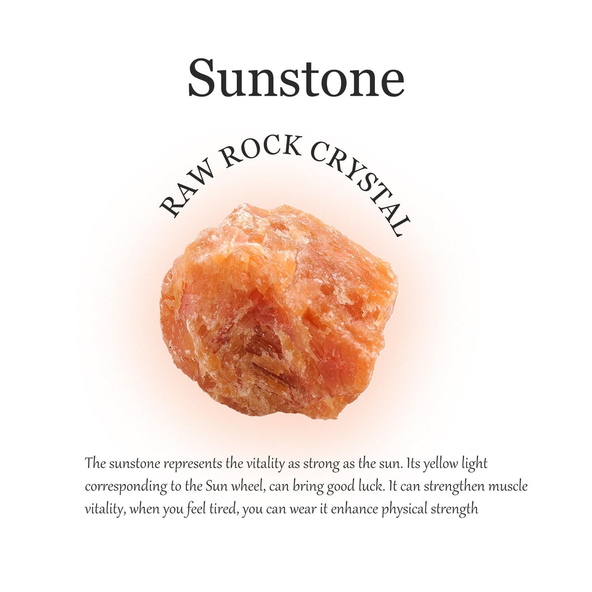 Apengshi Sunstone Raw Crystals Natural Crystal and Healing Stones Rough Rocks Reiki Chakra Fountain Home Garden Decor Yoga Meditation DIY Stone 1.2-2''