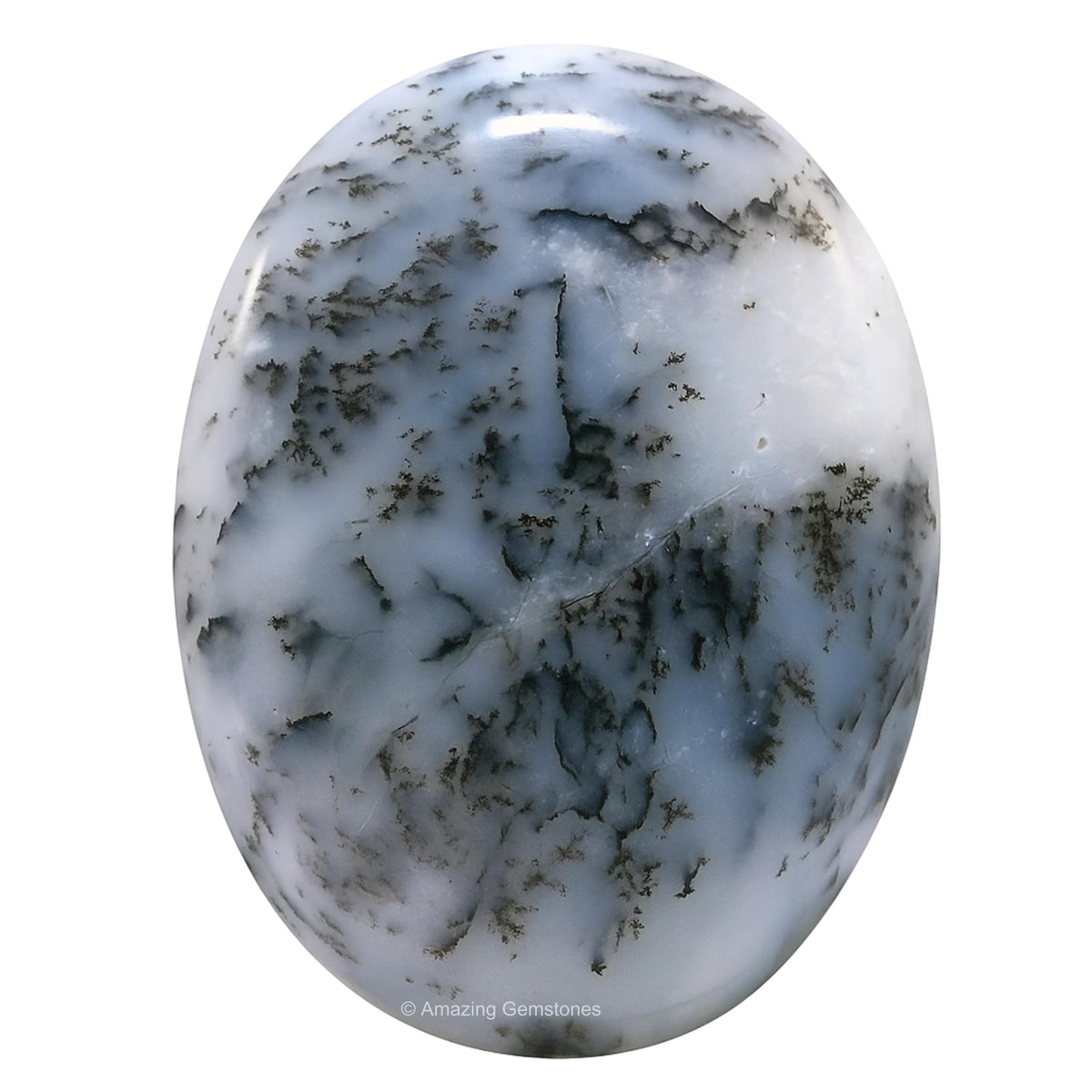 Amazing Gemstone Dendrite Opal Crystals and Healing Stones - Large Palm Stone Crystals Piedra - Crystal for Good Luck, Balanced Positive Energy, Meditation - Unique Stocking Stuffers, Gifts for Women