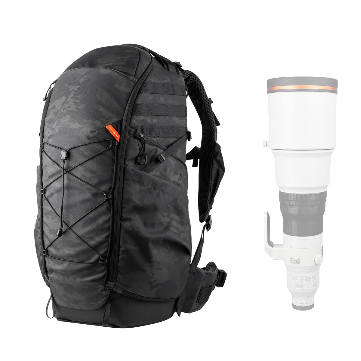 PGYTECH OnePro Super Telephoto Lens Backpack for DSLR and Sony, Nikon, 600/800mm Lens, Professional Photography ST Backpack Canon DSLR with up to 1200 mm, Camera Bag Travel Camera Carrying Case
