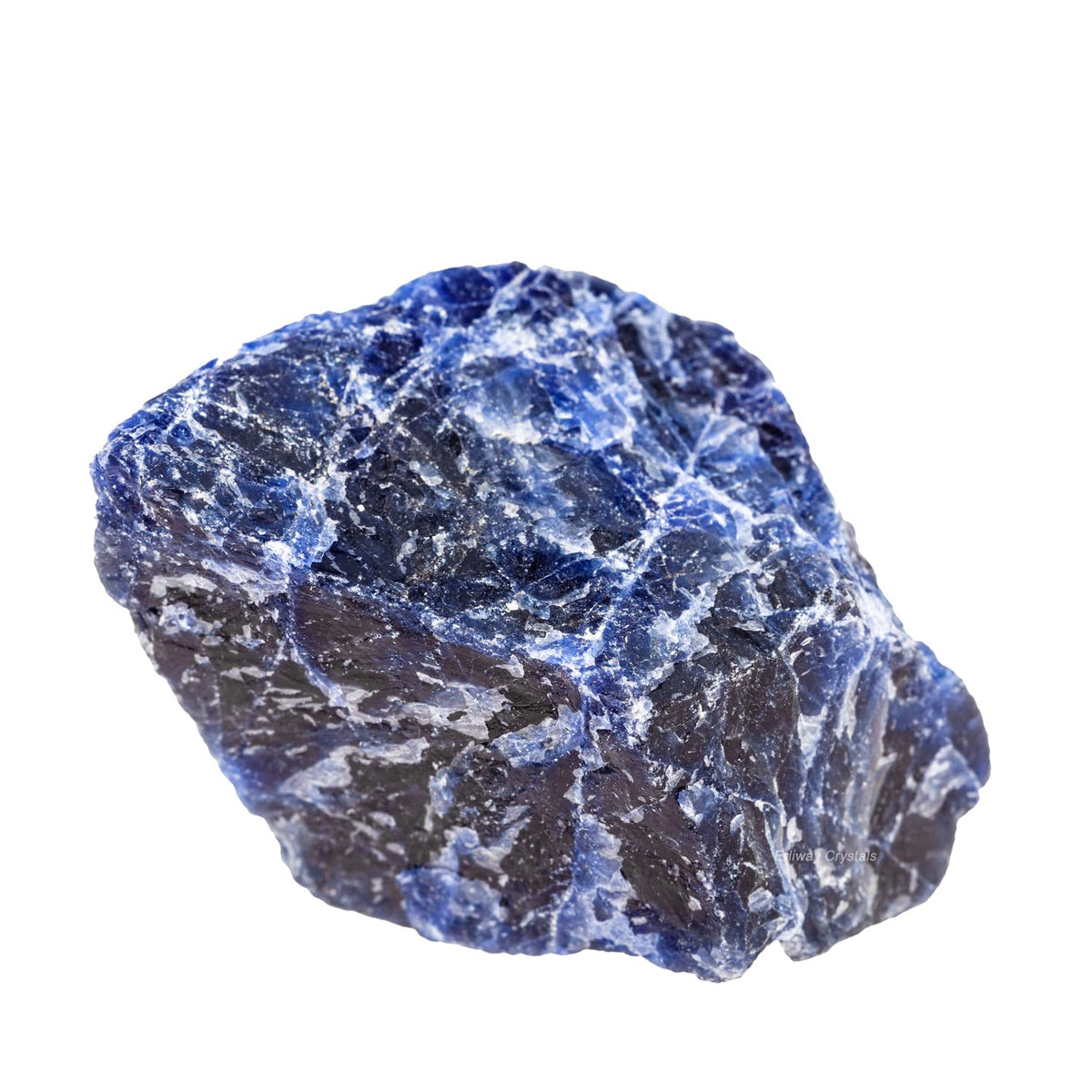 Sodalite Raw Crystals, Large 1.25-2.0" Healing Crystals Natural Rough Stones Crystal for Tumbling, Cabbing, Fountain Rocks, Decoration, Polishing, Wire Wrapping, Wicca & Reiki