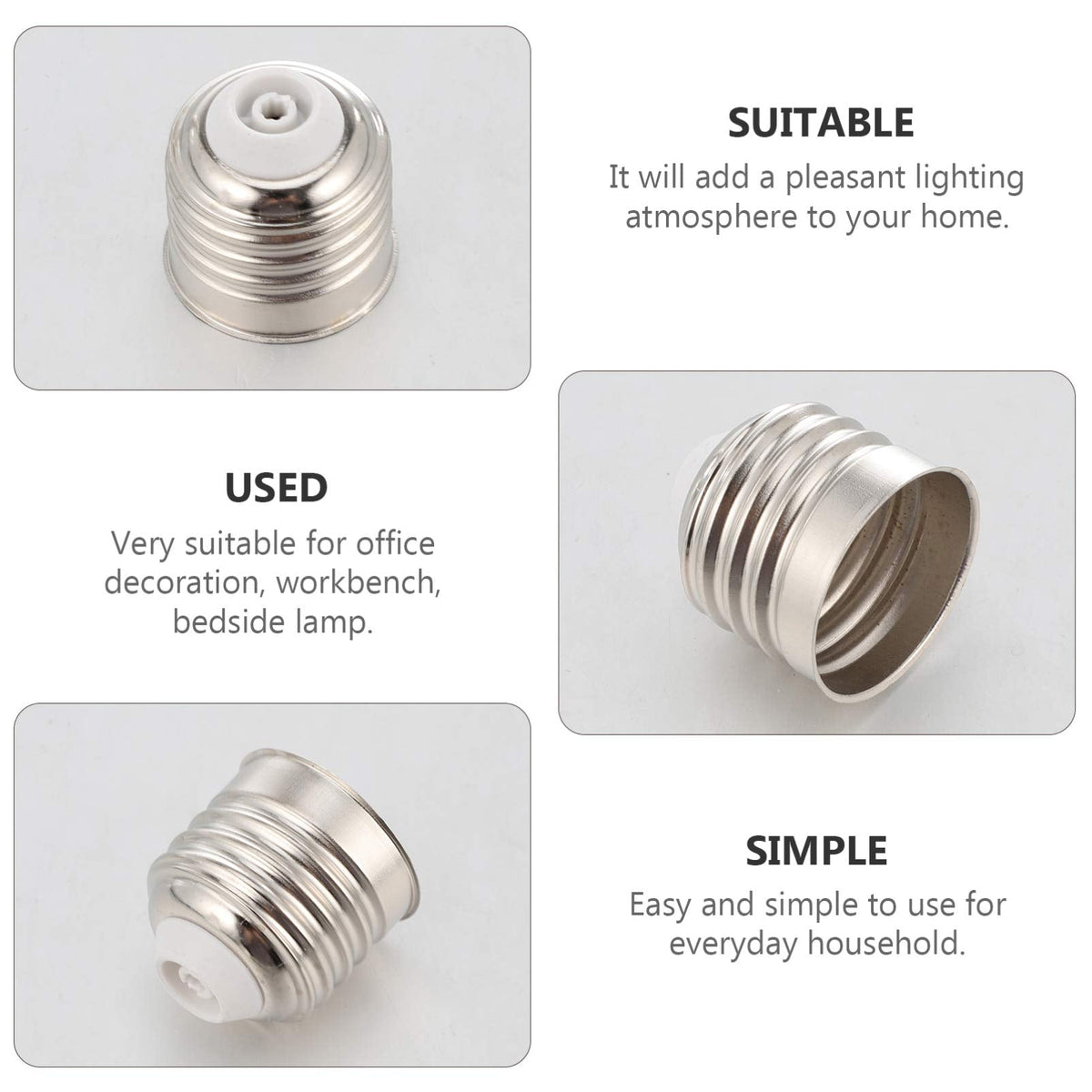 Light Bulb Accessories Kit with Led Chip Bases and Caps for Diy Resin Bulbs Lamp Parts Supply for Home Decorative Lighting Party Crafts